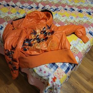 Orange Ed Hardy Jacket
